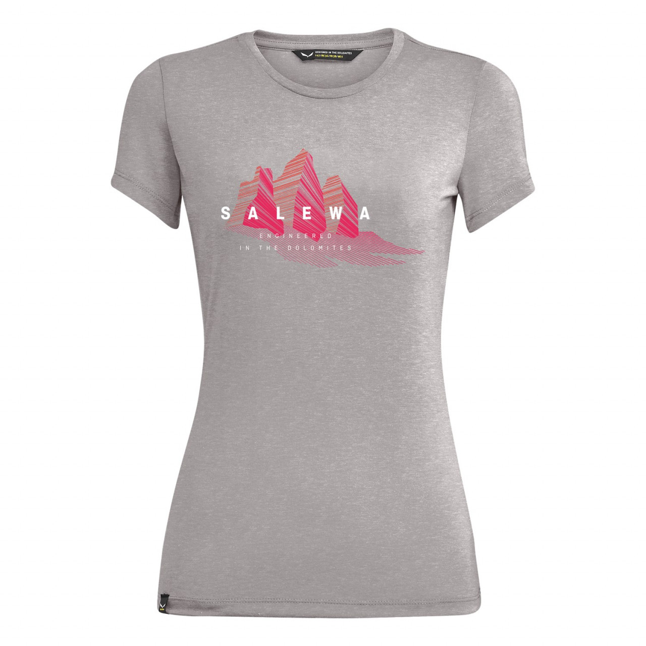 Camisetas Mujer Chile - Salewa Lines Graphic Dry - Gris - SBXT-61048